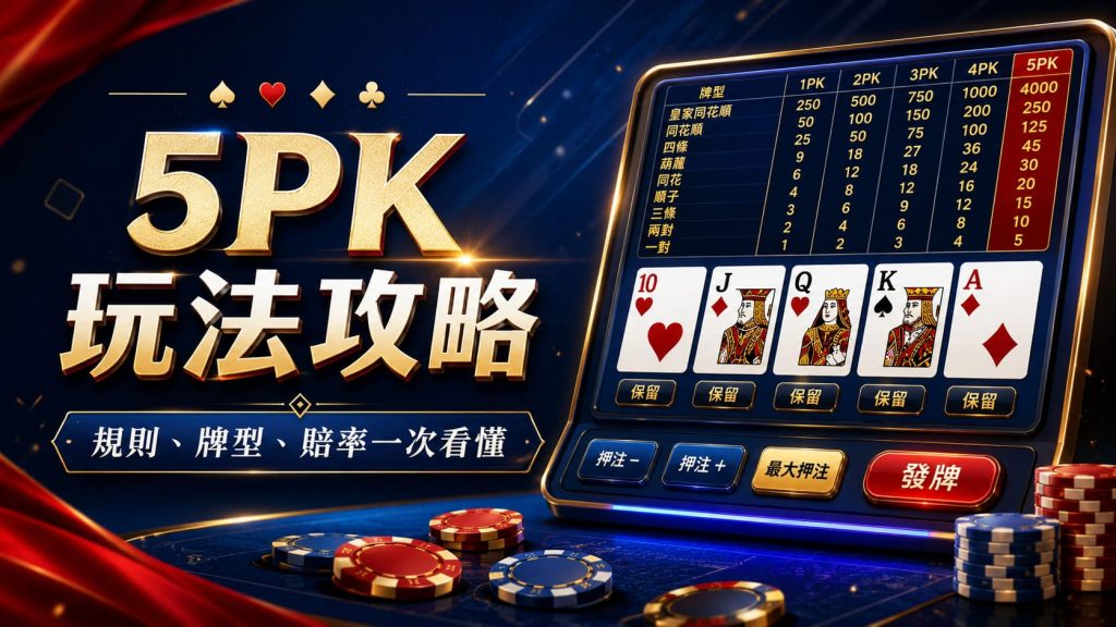 5PK點玩？5PK玩法、牌型賠率同新手攻略懶人包 