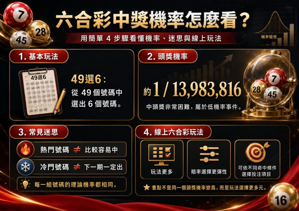 六合彩中獎機率點計?唔係靠直覺咁簡單