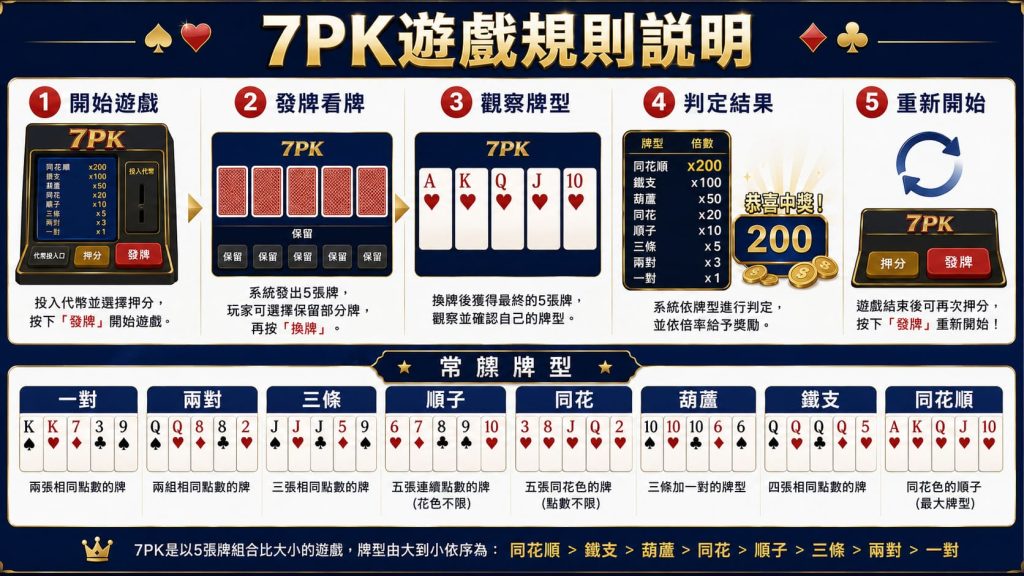 7PK機台基本玩法