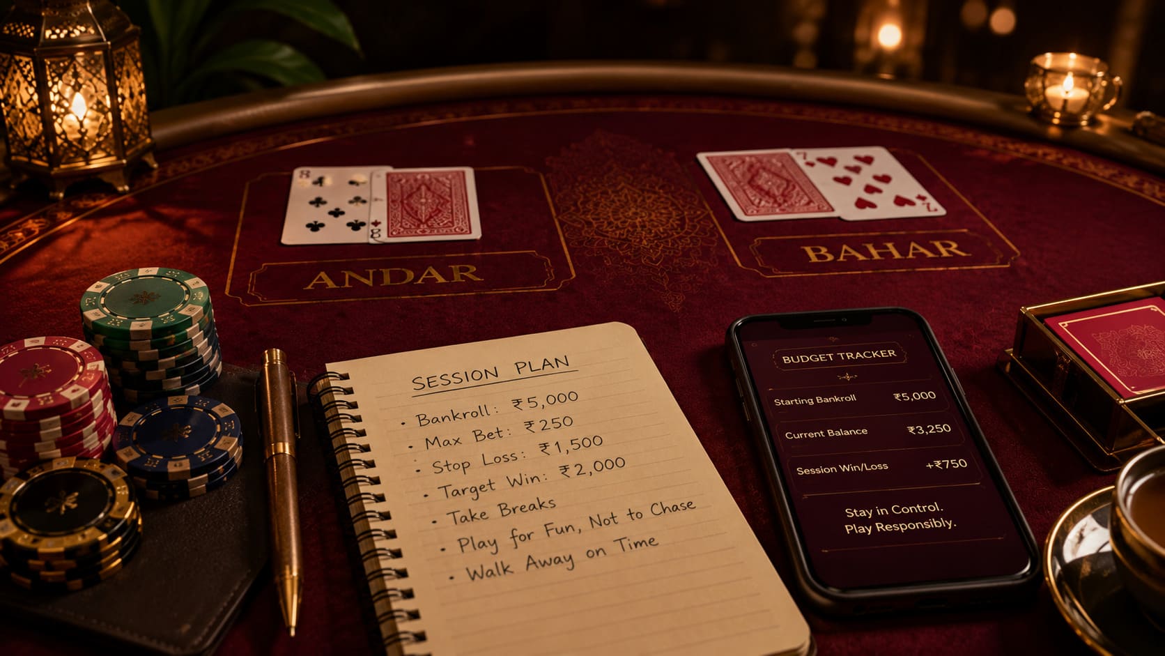 Main Andar Bahar Betting Options