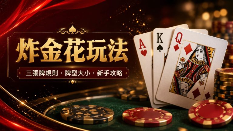 炸金花玩法教學｜三張牌點玩？牌型大小、規則同新手攻略