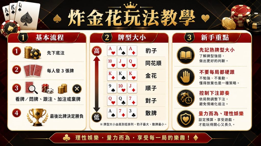 炸金花基本流程