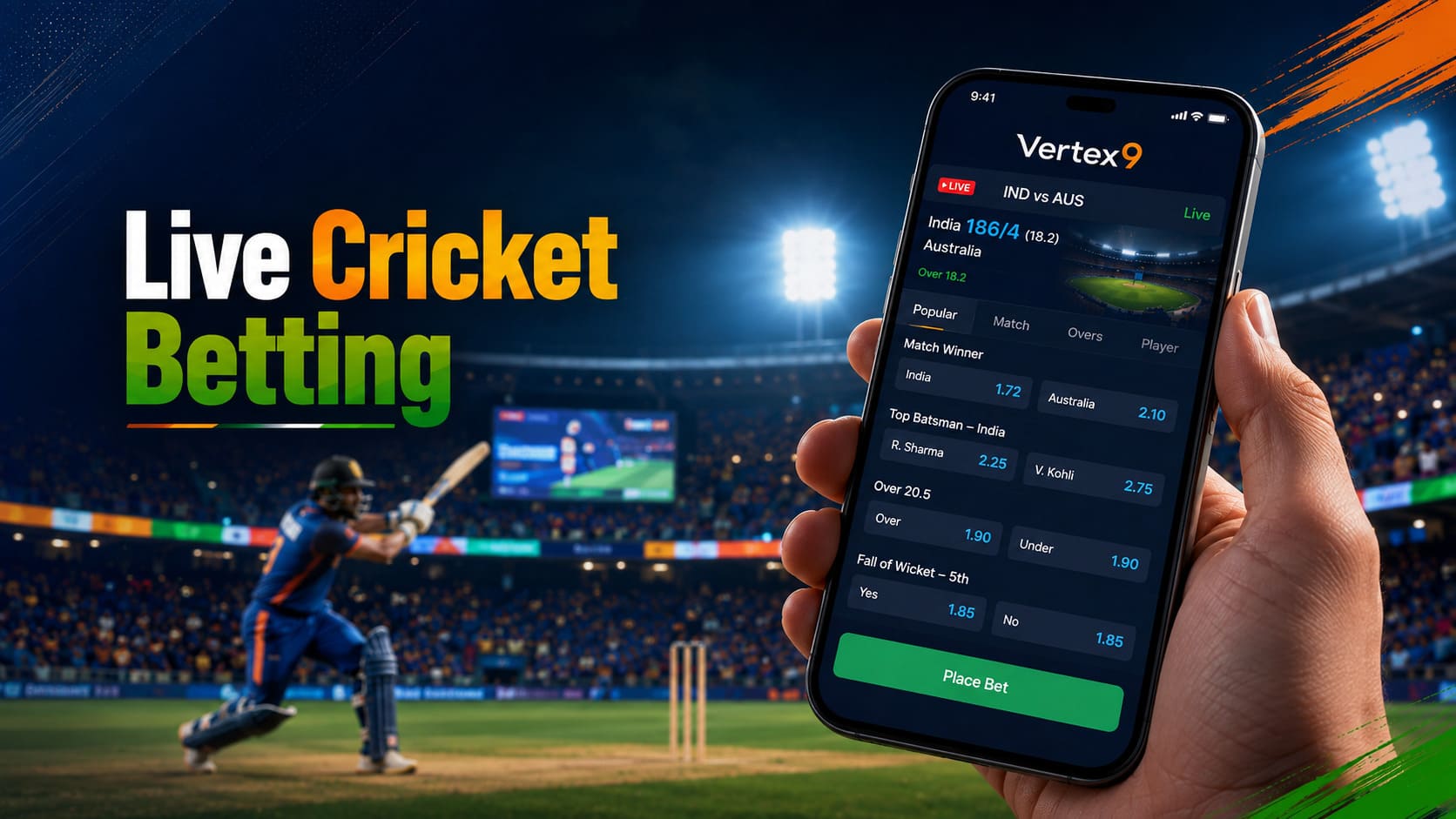 Why Choose Vertex9 for Cricket Betting?